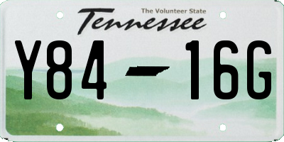 TN license plate Y8416G