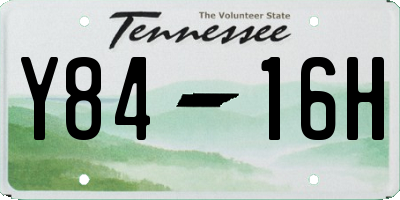 TN license plate Y8416H