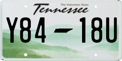 TN license plate Y8418U