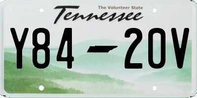TN license plate Y8420V