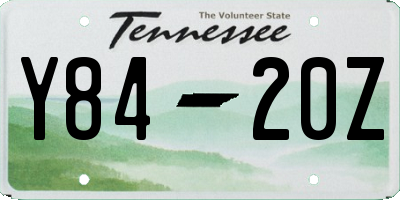 TN license plate Y8420Z