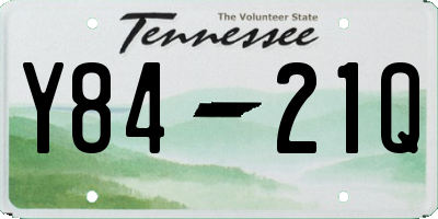 TN license plate Y8421Q