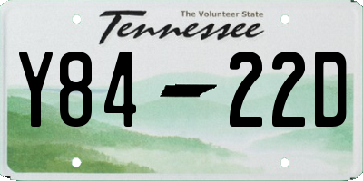 TN license plate Y8422D