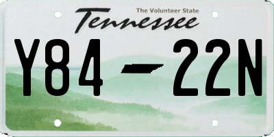 TN license plate Y8422N