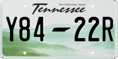 TN license plate Y8422R