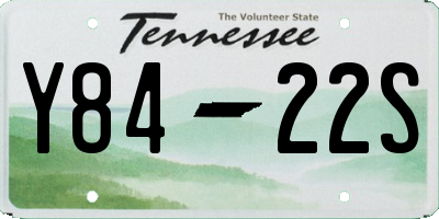 TN license plate Y8422S