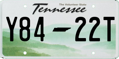 TN license plate Y8422T