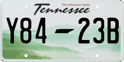 TN license plate Y8423B