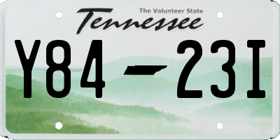 TN license plate Y8423I