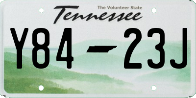 TN license plate Y8423J