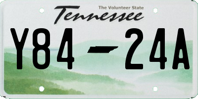 TN license plate Y8424A