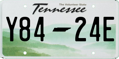TN license plate Y8424E