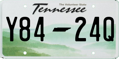 TN license plate Y8424Q