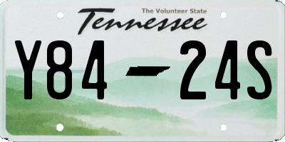 TN license plate Y8424S