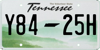 TN license plate Y8425H