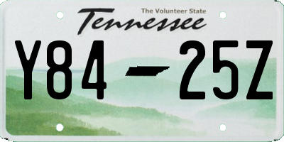 TN license plate Y8425Z