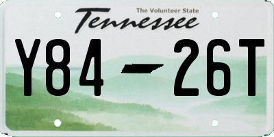 TN license plate Y8426T