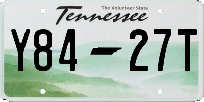 TN license plate Y8427T