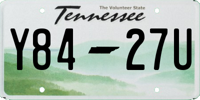 TN license plate Y8427U