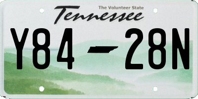 TN license plate Y8428N