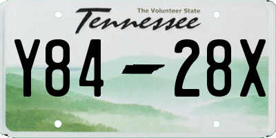 TN license plate Y8428X