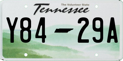 TN license plate Y8429A