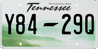 TN license plate Y8429Q
