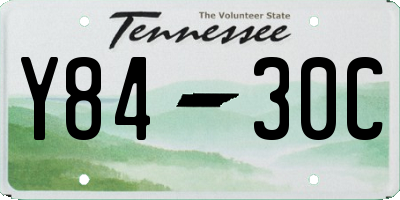 TN license plate Y8430C