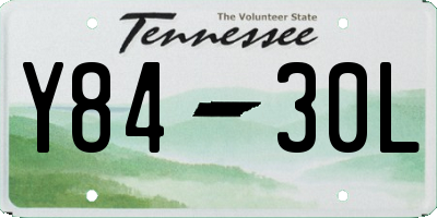 TN license plate Y8430L