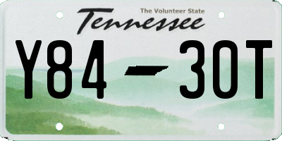 TN license plate Y8430T