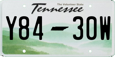 TN license plate Y8430W