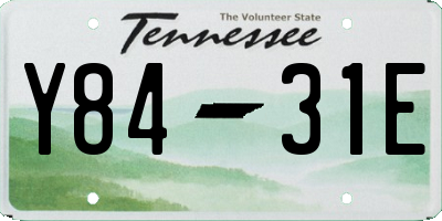 TN license plate Y8431E