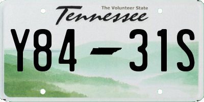 TN license plate Y8431S