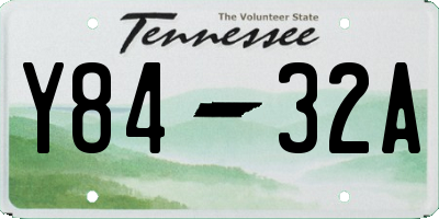 TN license plate Y8432A