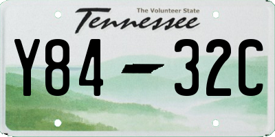 TN license plate Y8432C