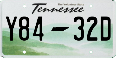 TN license plate Y8432D