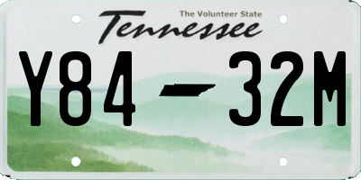 TN license plate Y8432M