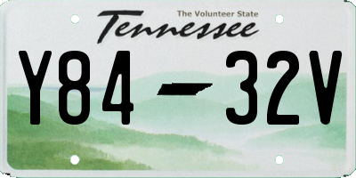 TN license plate Y8432V