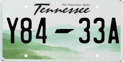 TN license plate Y8433A