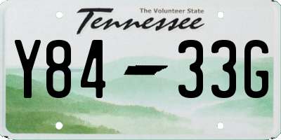 TN license plate Y8433G