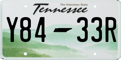 TN license plate Y8433R