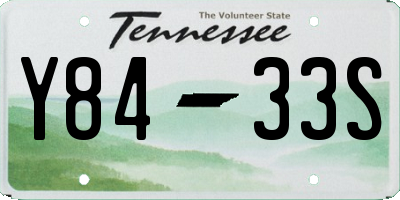 TN license plate Y8433S