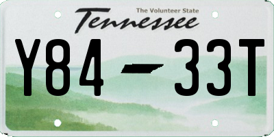 TN license plate Y8433T
