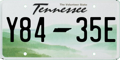 TN license plate Y8435E