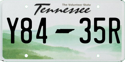 TN license plate Y8435R