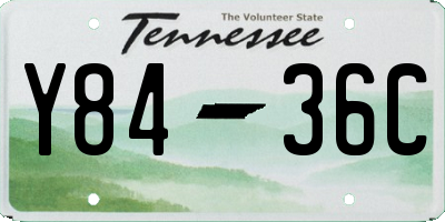 TN license plate Y8436C