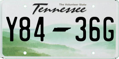 TN license plate Y8436G