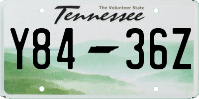 TN license plate Y8436Z