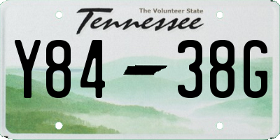 TN license plate Y8438G