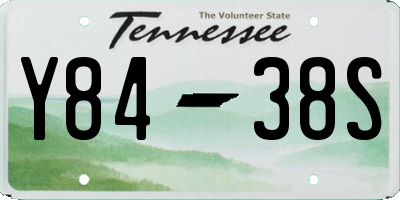 TN license plate Y8438S